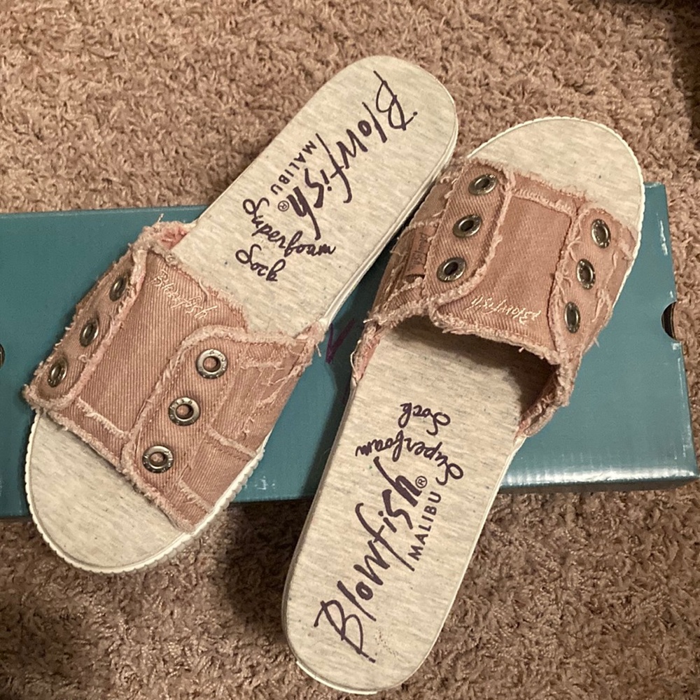 Blowfish Dirty Pink Hipster Smoked Twill Sandals